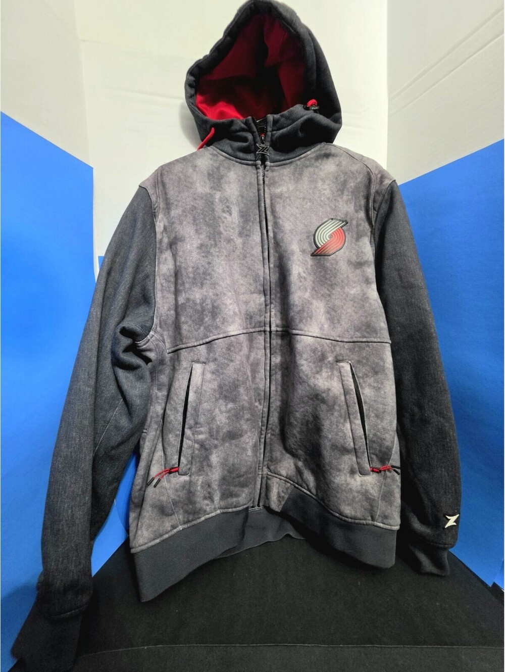 Zipway Portland Trail Blazers Hoodie Full Zip Up Mens XL NBA Basketball